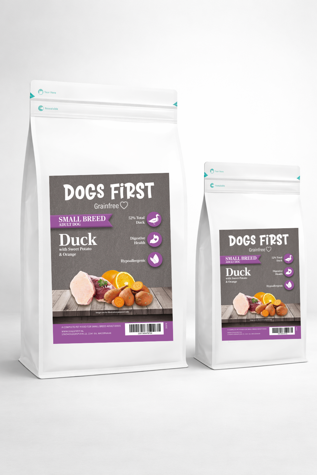 Dogs First Eend Met Zoete Aardappel | Kleine honden