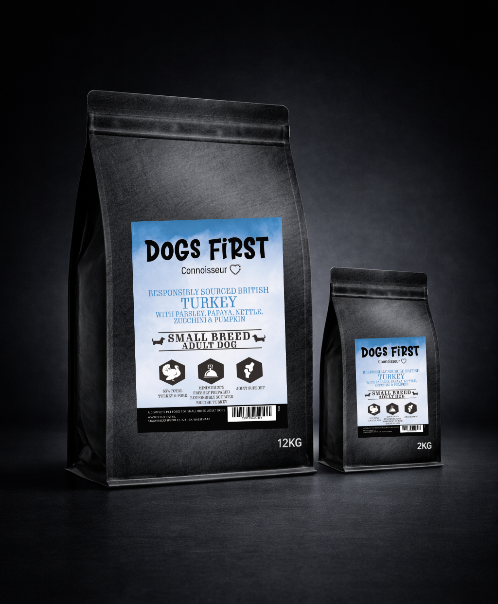 Dogs First Connoisseur Adult Turkey/Pork Small Breed